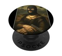 Masked Up Outlaw Monna Lisa PopSockets PopGrip Adesivo