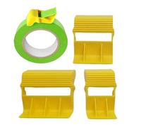 Masking Tape Dispenser - 3 Piece Precise Cutter Set | Lightweight Compact Holder Smooth Controlled Cutting Craft Tool for Artists, Crafters, Painters, Scrapbooking, Labeling or Packaging