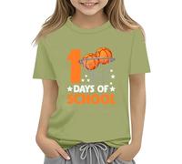 Maskjuwio 100th Day of School Celebration for Girls and Boys Kids T Shirts Fun Colorful Numbers Toy Truck Football Basketball Baby Papillon Rosso, Ag., 6-7 Jahre