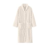 Maskjuwio Accappatoio da notte da donna, accappatoio in velluto freddo | Abito da donna Wind Down Robe abito da sera per tutte le stagioni signore Housecoat sotto il ginocchio Indoor accappatoi