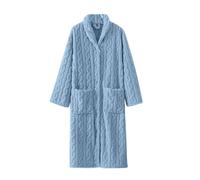 Maskjuwio Accappatoio da notte da donna, accappatoio in velluto freddo | Abito da donna Wind Down Robe abito da sera per tutte le stagioni signore Housecoat sotto il ginocchio Indoor accappatoi