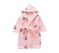 Maskjuwio Bambino e ragazza modello frutta maniche lunghe con lacci Accappatoio Home Pigiama 152, d, 12-18 Monate