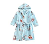 Maskjuwio Bambino e ragazza modello frutta maniche lunghe con lacci Accappatoio Home Pigiama 152, e, 18-24 Monate