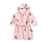 Maskjuwio Bambino e ragazza modello frutta maniche lunghe con lacci Accappatoio Home Pigiama 152, g, 5-6 Jahre