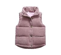Maskjuwio Bambino Ragazza Gilet Fuzzy Senza Maniche Cappotto Capispalla Borse Giacche Ragazzo 152, Colore: rosa., 4-5 Jahre