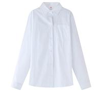 Maskjuwio Camicetta Bottoni Ragazza Indossare Camicie formale Bambino Chlidren Bianco Ragazzo Top Logica T Shirt, bianco, 5-6 Anni