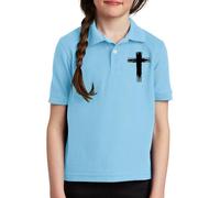 Maskjuwio Camicie per bambini per e ragazze in primavera, e, stampa personalizzata 2D, maniche corte, per medie e grandi, comode, per il tempo libero, senza pancia, Azzurro, 5-6 Jahre