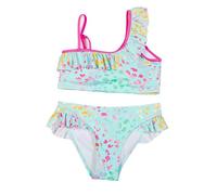 Maskjuwio Costume da bagno a petalo Femminile Volant Split Costume da bagno Ragazze Medi E Grandi Costumi Da Bagno, verde, 18-24 Monate