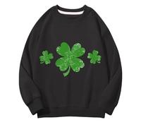 Maskjuwio Girls and Boys Round Neck Felpe Spring and Autumn St Day Middle and Large Children's Felpe Retro Personality 2D Printing Children's Casual Felpa Teenie Pulli, Nero , 10-11 Jahre