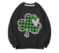 Maskjuwio Girls and Boys Round Neck Felpe Spring and Autumn St Day Middle and Large Children's Felpe Retro Personality 2D Printing Children's Casual Felpa con cappuccio, Nero , 8-9 Jahre