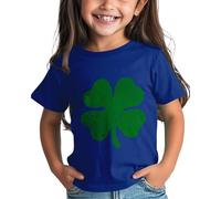 Maskjuwio Girls and Boys St Day Shirt Graphic Tee Comfortable Fit for Daily Wear Green Ages 1 15 - Camicia da donna elegante per feste e matrimoni, Blu, 8-9 Anni
