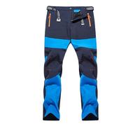Maskjuwio Pantaloni antipioggia da uomo, impermeabili, ad asciugatura rapida, da trekking, con tasche, per attività all'aria aperta, comodi, in tinta unita, softshell antivento, funzionali