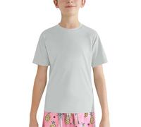 Maskjuwio Rashguard T-shirt da nuoto per ragazze 50 anni e adolescenti sportiva a maniche corte, maglietta da pesca, surf, acqua, spiaggia, corsa, allenamento, palestra, maglietta attiva, grigio., 9