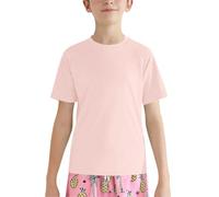 Maskjuwio Rashguard T-shirt da nuoto per ragazze 50 anni e adolescenti sportiva a maniche corte, maglietta da pesca, surf, acqua, spiaggia, corsa, allenamento, palestra, maglietta attiva, Colore: rosa