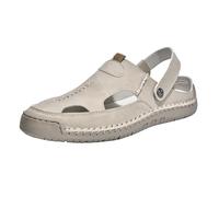 Maskjuwio Sandali a punta chiusa per gli uomini Ciabatte in pelle Sandali da passeggio all'aperto Largo 2 in 1 Sandalo Casual Slip On Slides Estate Antiscivolo Slide Wide Fit Sandalo Cut Out