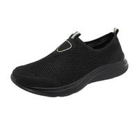 Maskjuwio Scarpe da trekking da uomo, estive, in rete, traspiranti, leggere, senza lacci, da jogging, per piedi larghi, suola morbida, taglia 39-47, verde, 40 EU