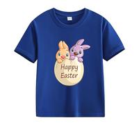 Maskjuwio Spring and Autumn New Fashionable Cute Print Comfortable Version of The Girls Printed T Shirt Shirt mit Paillettes Damen, Blu scuro, 3-4 Jahre