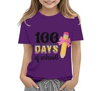 Maskjuwio Toddler Boy Girl Summer Clothes First Day of School Shirt In My Pre School Shirt Toddler Kindergarten Shirts Girls Fashion, Lilla, 2-3 Jahre