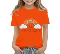 Maskjuwio Toddler Boy Girl Summer Clothes First Day of School Shirt In My Pre School Shirt Toddler Kindergarten Shirts - Maglione da donna, Colore: arancione., 12-13 Jahre