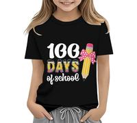 Maskjuwio Toddler Boy Girl Summer Clothes First Day of School Shirt In My Pre School Shirt Toddler Kindergarten Shirts Girls Fashion, Nero , 4-5 Jahre