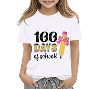 Maskjuwio Toddler Boy Girl Summer Clothes First Day of School Shirt In My Pre School Shirt Toddler Kindergarten Shirts Girls Fashion, bianco, 2-3 Jahre