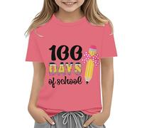 Maskjuwio Toddler Boy Girl Summer Clothes First Day of School Shirt In My Pre School Shirt Toddler Kindergarten Shirts Girls Fashion, Colore: rosa., 8-9 Jahre