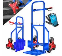 MASKO® Carrello portapacchi per scale, carrello portasacchi 200 kg, carrello salitore da trasporto, carrello montascale, carrello montacarichi, Giallo