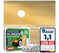 MASKO® Lame di ricambio per Tosaerba Robot, Lame universali per Tosaerba incl. viti innovative, Lame di ricambio per Tosaerba Robot rivestimento in Titanio resistente, Worx - 36 pezzi