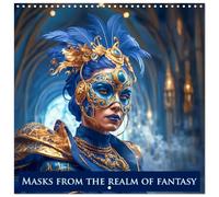 Masks from the realm of fantasy (Wall Calendar 2026 12" x 24" / 30 x 60 cm (open)) CALVENDO 12 Month Wall Calendar