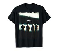 Masks Glitch Horror Shadow Figures Analog VHS Distorted Art Maglietta