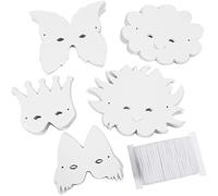 Masks, H: 15-20 cm, 100 asstd