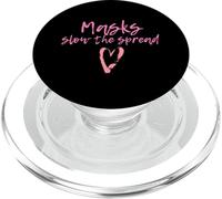 Masks Slow The Spread Cute Pink Heart Face Mask For Girls PopSockets PopGrip per MagSafe