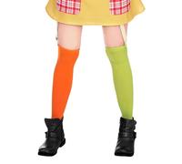 Maskworld Calze Pippi Calzelunghe Donna - Multicolore - L/XXL