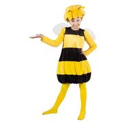 maskworld Costume da Ape Maia per bambina - Giallo - 3/4 anni (98/104 cm)
