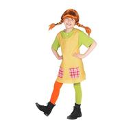 Maskworld Costume Pippi Calzelunghe Bambina - Multicolore - 3/4 anni (98/104)