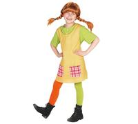 Maskworld Costume Pippi Calzelunghe Bambina - Multicolore - 7-8 anni (7-8anni (122-128 cm)
