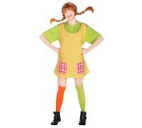 Maskworld Costume Pippi Calzelunghe Donna - Multicolore - Small