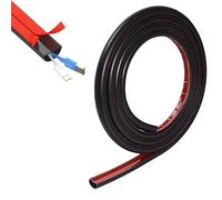 Maslasee - Canalina per cavi autoadesiva, 3 m, mini canalina per pareti, canalina flessibile per linea elettrica, rende i fili più ordinati per evitare che gli animali domestici mastichino i cavi