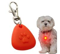Maslasee Luce LED lampeggiante a clip per collare per cani, luci di sicurezza per passeggiate notturne, campeggio e passeggiate con il cane, durevole con lunga durata della batteria per visibilità