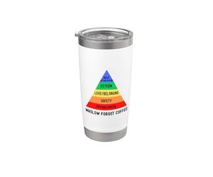 Maslow ha dimenticato il caffè, la gerarchia della psicologia dei bisogni di Maslow Bicchiere termico in acciaio inox doppia parete