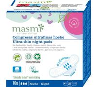 Masmi Assorbenti Biologici Ultra Giorno & Notte con Ali Notte 10 pezzi - Protezione mestruale