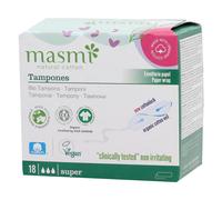 Masmi Tamponi in Cotone Bio Super 18 pezzi - Tampone igiene intima