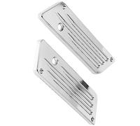 MASO 1 copertura per borse laterali per moto, compatibile con Harley Davidson Touring Street Glide, Electra Glide, Road Glide, Road King 1993-2013, cromato