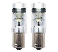 Maso 1156 - Luce di stop, 100 W, BA15S, P21 W 382 CREE XBD, luce al LED bianca di stop e parcheggio, lampadina Canbus, confezione da 2