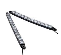 Maso - 2 luci di marcia diurna e fendinebbia, per auto, 12 LED, impermeabili, 12 V, colore: bianco