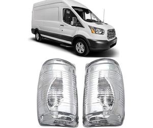 MASO 2 pezzi di copertura dell'obiettivo della lampada dello specchietto retrovisore compatibile con Transit MK8 dal 2014 in poi lato destro e sinistro (MPN: 1847387,1847389)