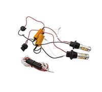 Maso 2 PZ T20 50 W Auto Indicatore di Direzione Luci LED 7440 2835 DRL Daytime Running Light Dual-Color Switchback LED Kit