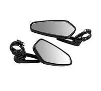 MASO, 2 specchietti retrovisori laterali per moto, per manubri da 22 mm, specchio bianco