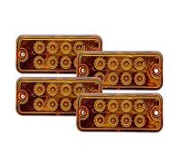 MASO 4pcs luci di posizione laterali 12 V/24 V universale indicatore di luci di posizione LED, luci anteriori con arancione ambra lampadine per camion caravan Van camion auto Bus