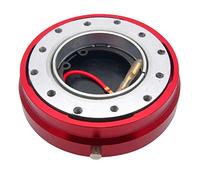 MASO Adattatore Universale per mozzo a sgancio rapido per Volante, 6 Fori, Sottile, ad Alta Resistenza, per modifiche, Colore Rosso